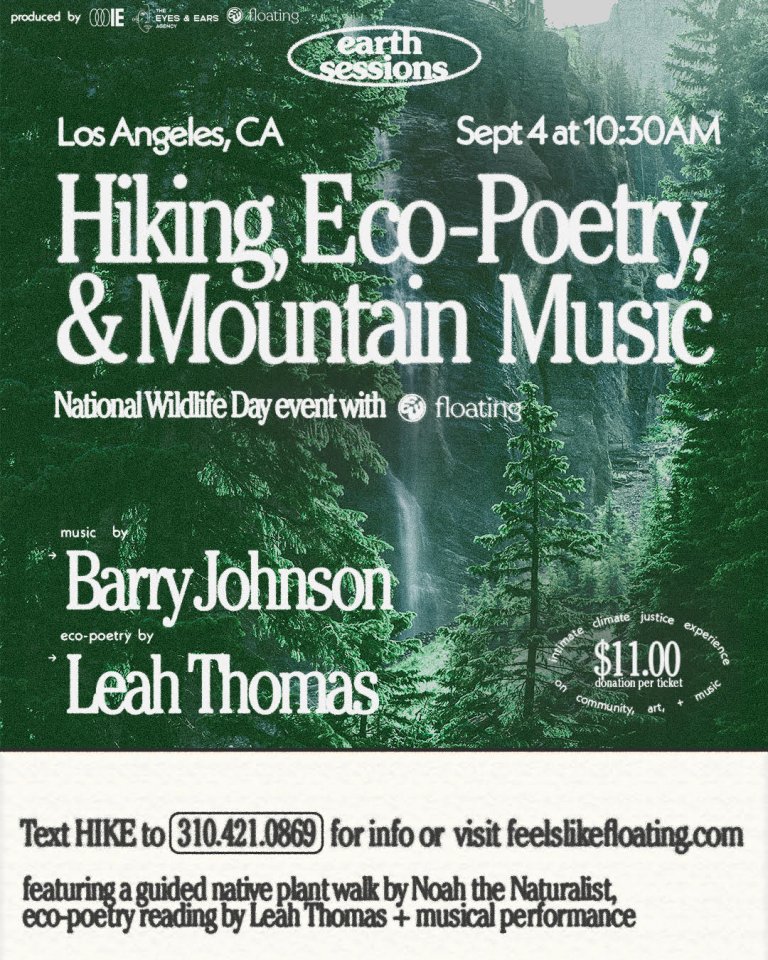 Feels Like Floating Collab with Earth Sessions Intersectional Environmentalist