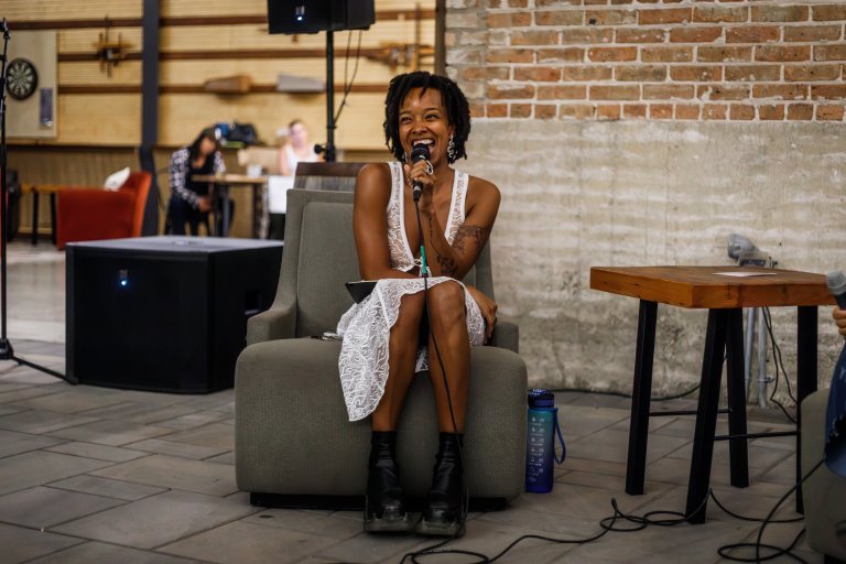 Jamila Woods at Earth Sessions Listening Room Experience in Chicago